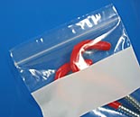 Lock Top Zip Bags White Block 4 Mil