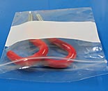 Lock Top Zip Bags White Block 4 Mil