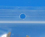 4 Mil hang hole close-up